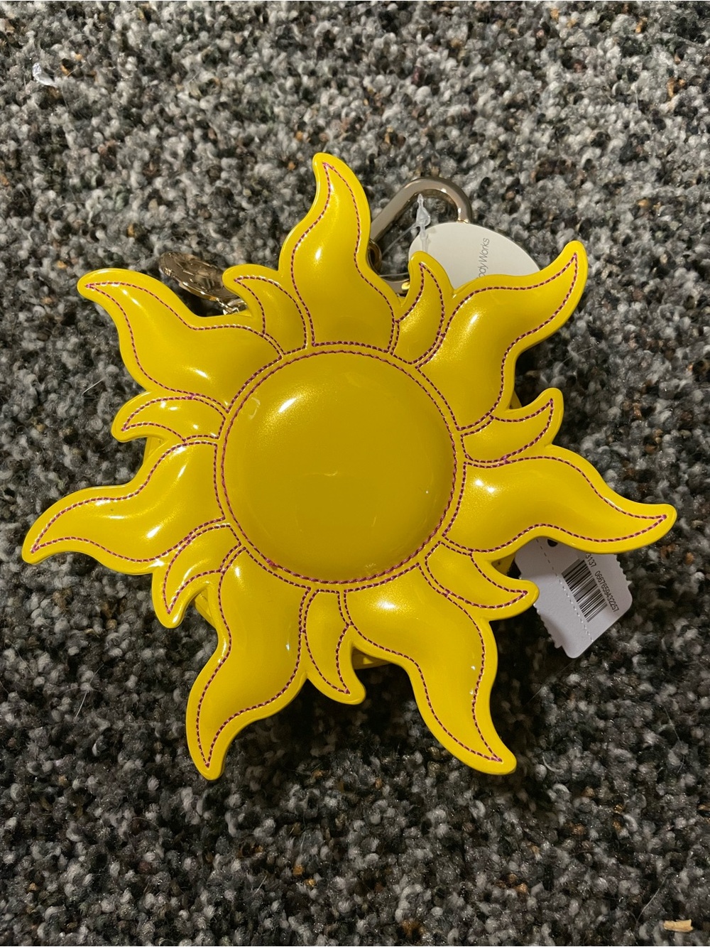 Bath and Body Works Rapunzel Sun-Shaped Coin Purse Keychain